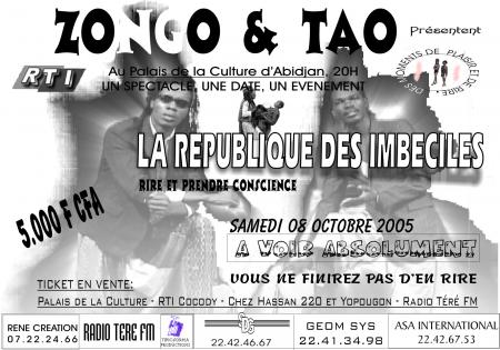 ZONGO ET TAO DANS LA REPUBLIQUE DES IMBECILES