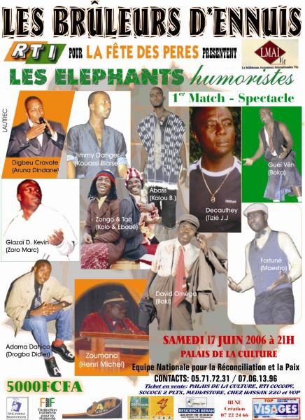 ELEPHANTS HUMOURISTES ( premier match-spectacle)